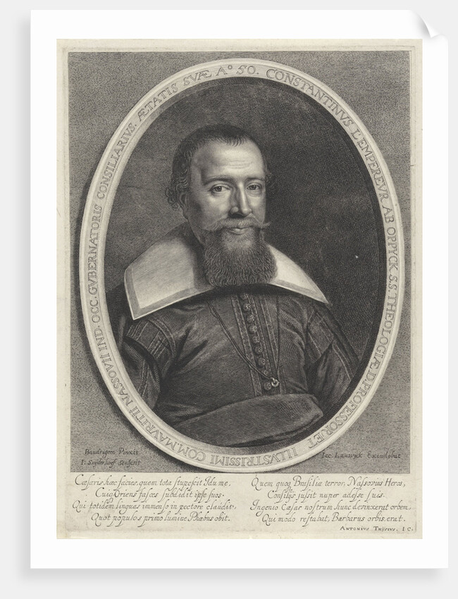 Portrait of Constantijn van Oppyck l'Empereur by Jacobus Lauwikius