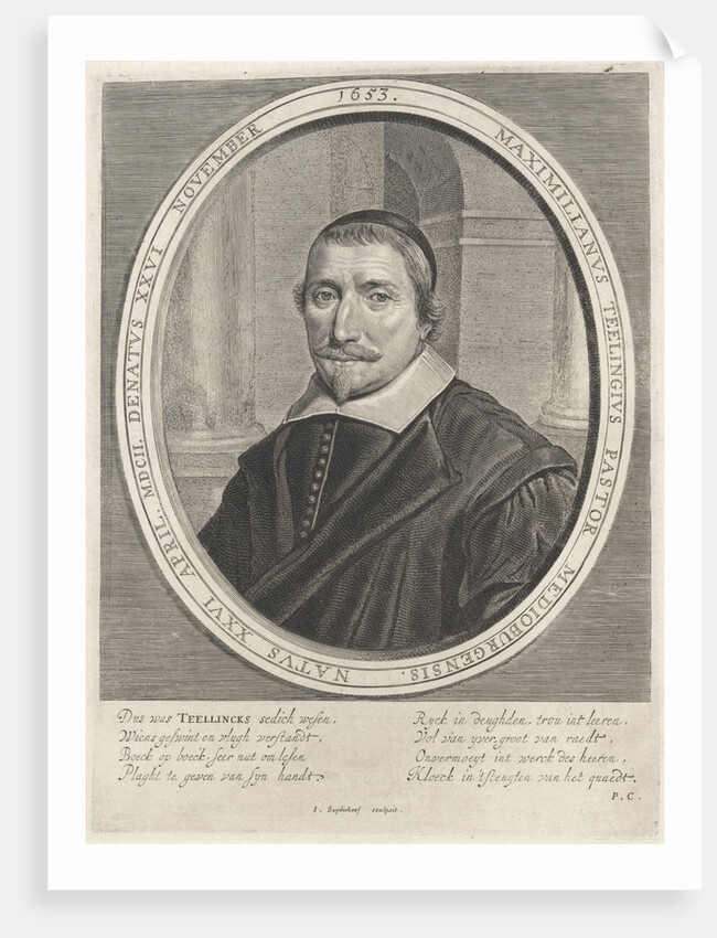 Portrait of Maximiliaen Teellinck by Monogrammist PC