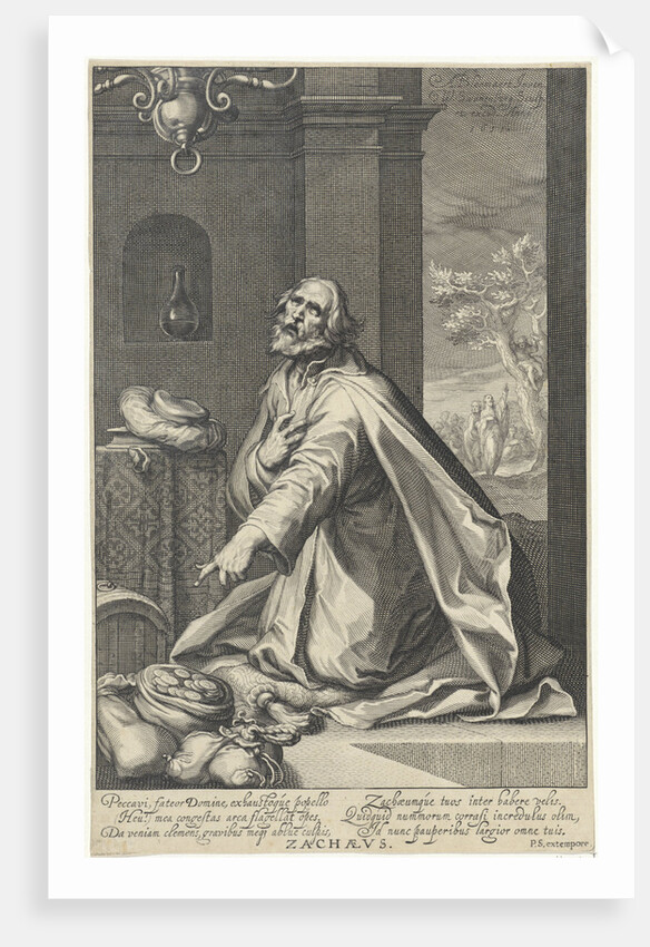 Penitent Zacchaeus by Petrus Scriverius
