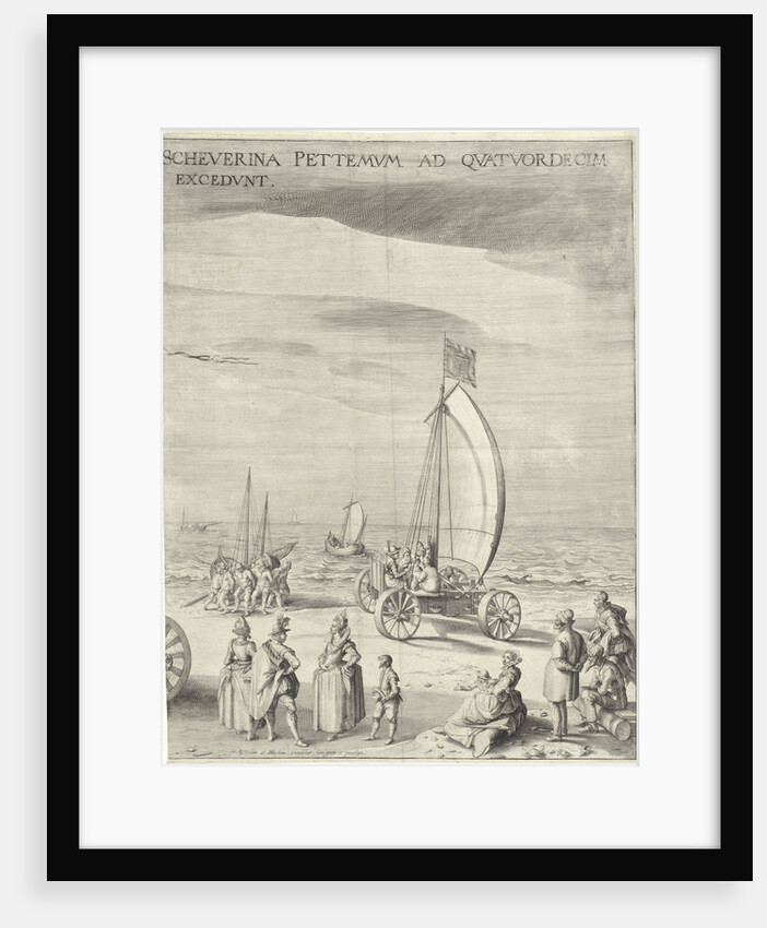 Sailing Chariot of Simon Stevin (right panel) by Anonymous