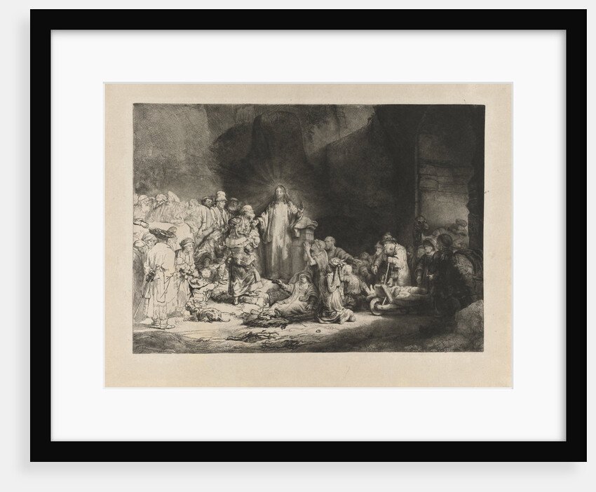 Christ Preaching (Hundred Guilder Print) by Rembrandt Harmensz. van Rijn