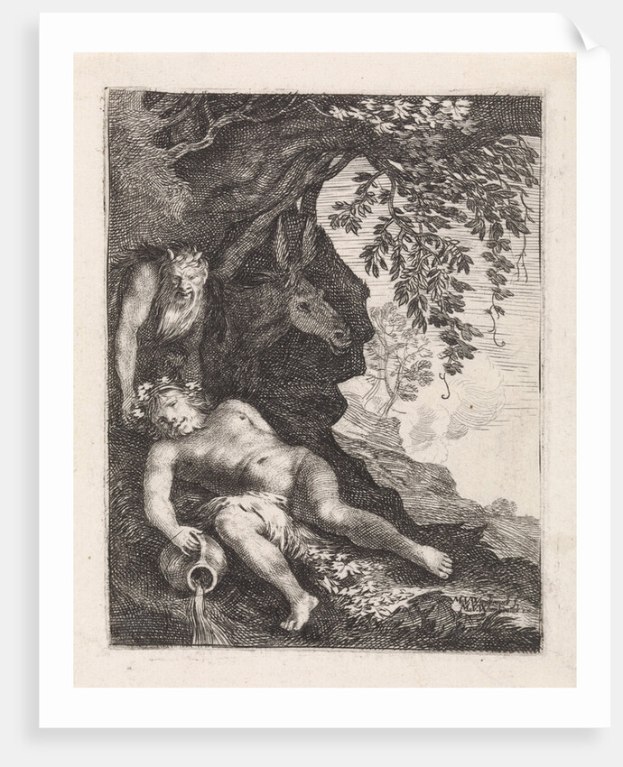 Sleeping Silenus by Matheus Moysesz. van Wtenbrouck