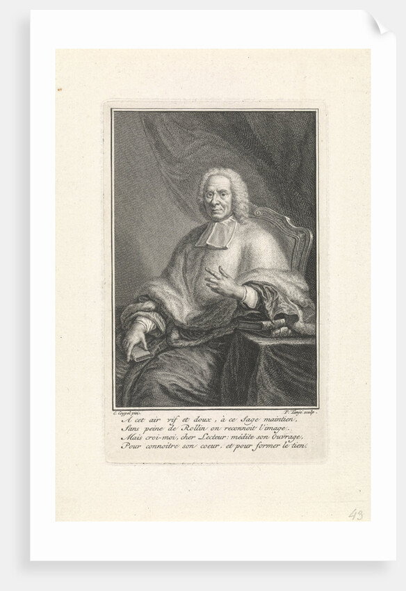 Portrait of Charles Rollin by Pieter Tanjé