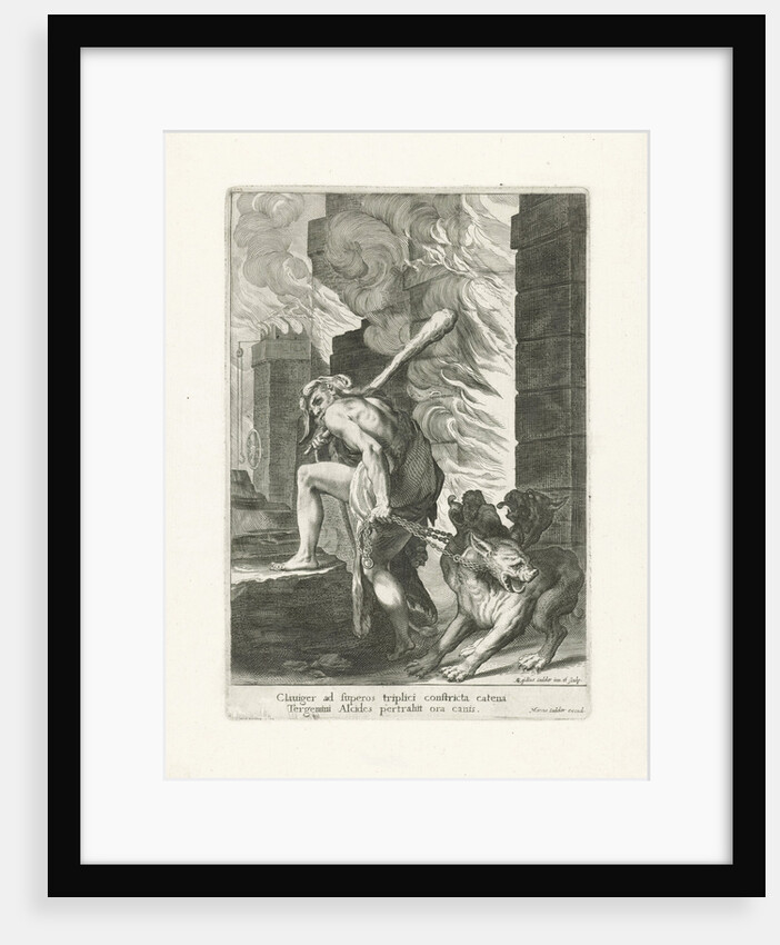 Hercules and Cerberus by Marcus Christoph Sadeler