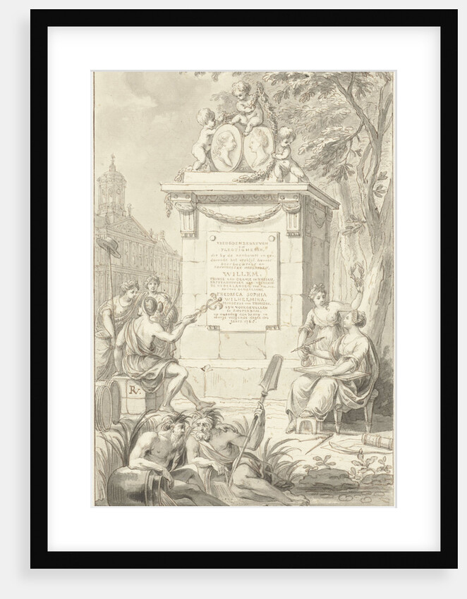 Design for the title page of Vreugdenbedryven en Plegtigheden by Reinier Vinkeles