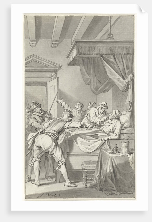 The assassination of Mayor Beernt Proys in his bed by Jacobus Buys
