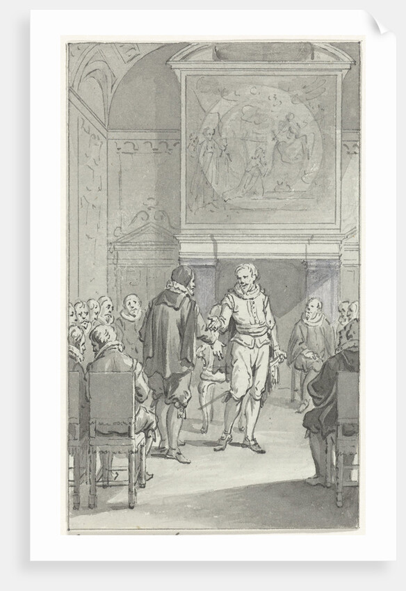 Cornelis Pietersz. Hooft speaks to Prins Maurits about the government change of Amsterdam by Anonymous