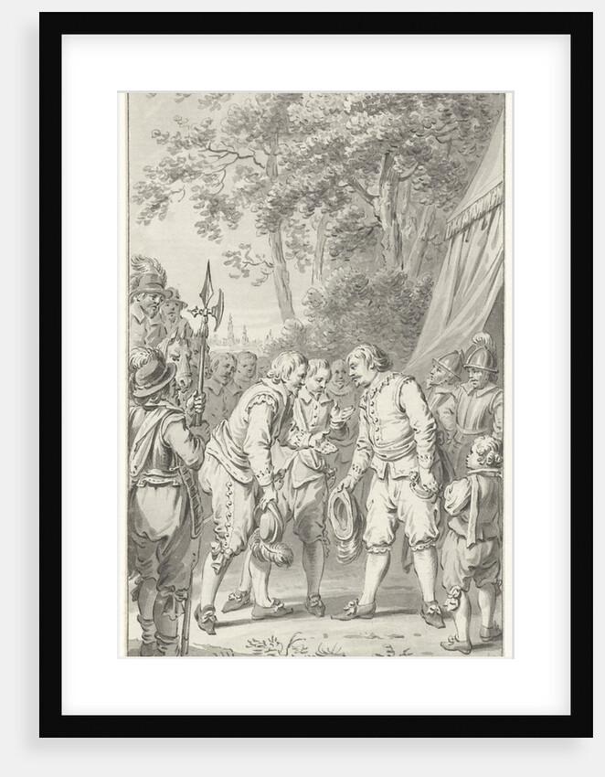 Frederik Hendrik is hailed as general in the French army by Jacobus Buys