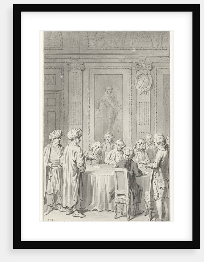 Receipt of the Moroccan envoy by the States General by Jacobus Buys