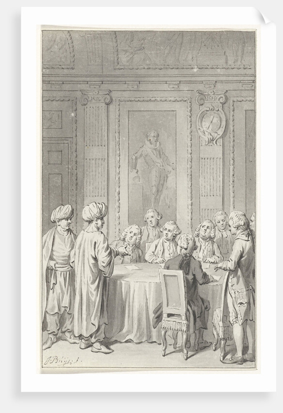 Receipt of the Moroccan envoy by the States General by Jacobus Buys