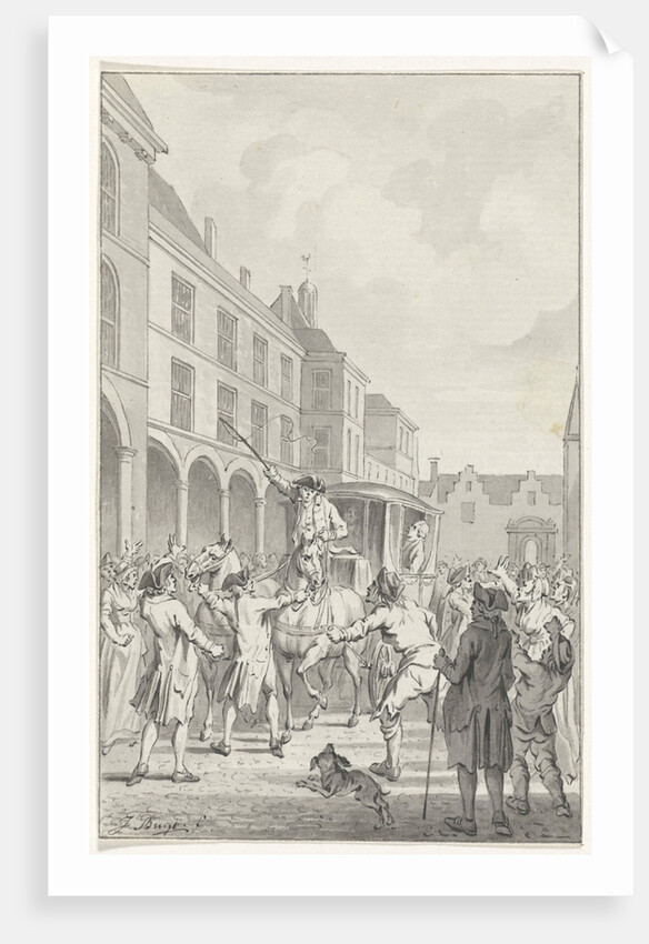 Stopping the coach of Gevaarts and De Gijzelaar by Anonymous