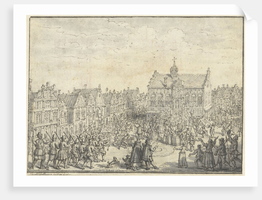 Riots in Hoorn by Jacob Folkema