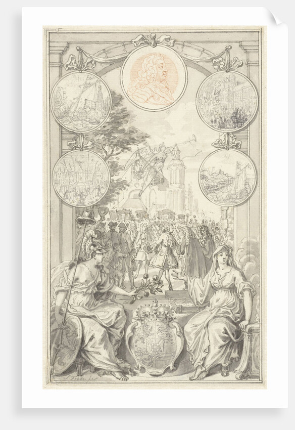 Allegory with the arrival of William IV by Simon Fokke