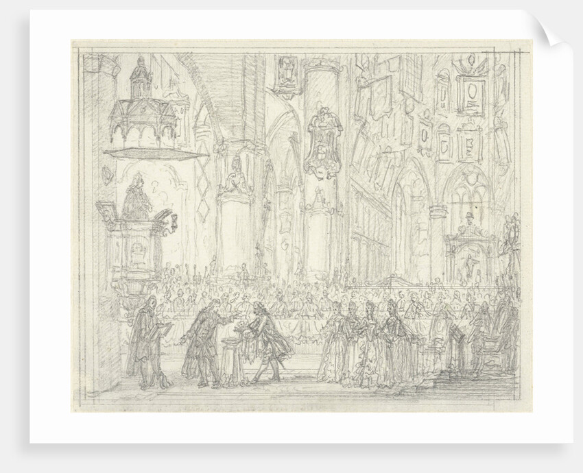 Baptism of Prince William Frederick by Simon Fokke