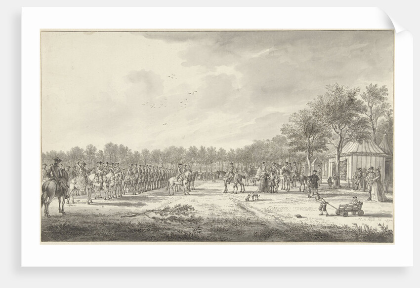 Revue Cavalry by Prince William V Malieveld The Hague The Netherlands by Paulus Constantijn la Fargue