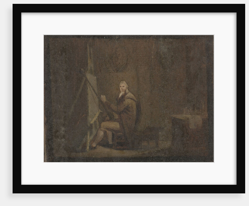 Painter in his studio by Anonymous