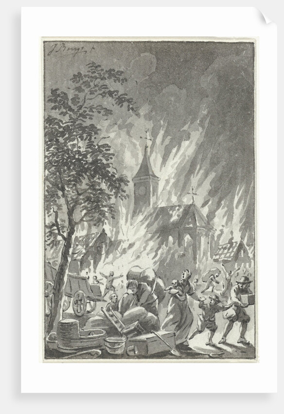 Heavy fire Hilversum The Netherlands by Jacobus Buys