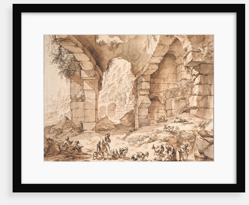 View of the ruins of the Colosseum by Nicolaes Pietersz. Berchem