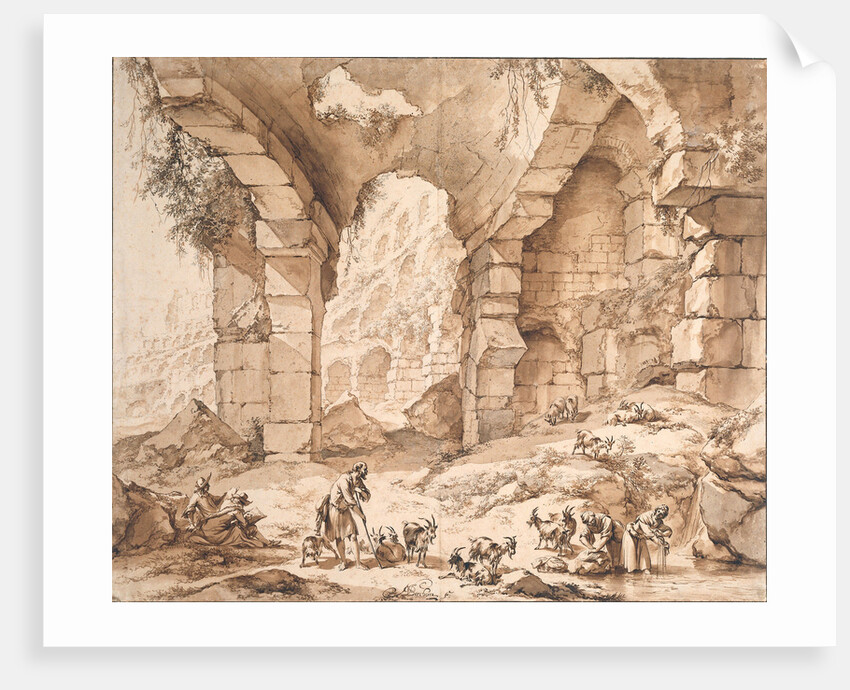 View of the ruins of the Colosseum by Nicolaes Pietersz. Berchem