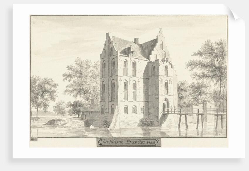 The castle Enspijk by Cornelis Pronk