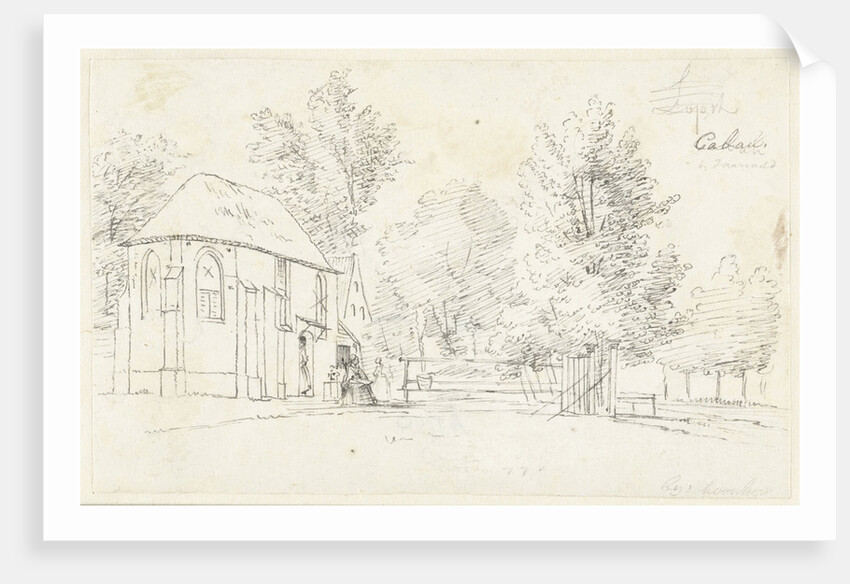 Church in the village Cabauw by Cornelis Pronk