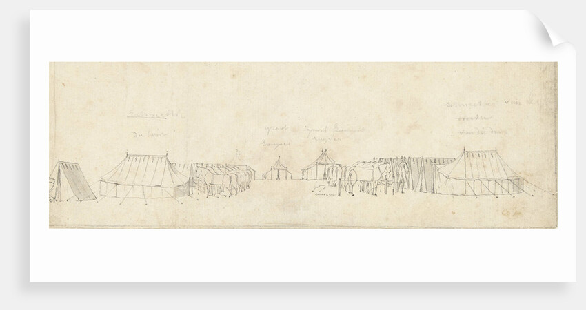 The cavalry camp Malieveld to The Hague by Cornelis Pronk