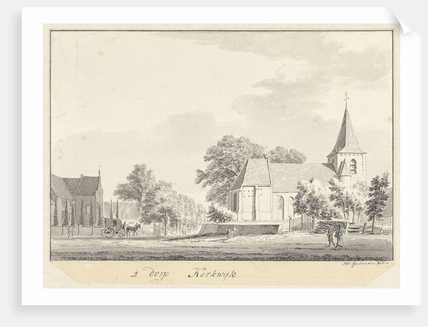 The village Kerkwijk The Netherlands by Hendrik Spilman