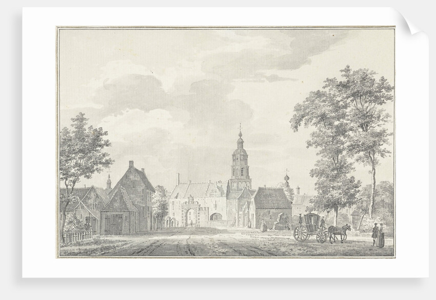 View of one of the city gates of Buren The Netherlands by Pieter Jan van Liender