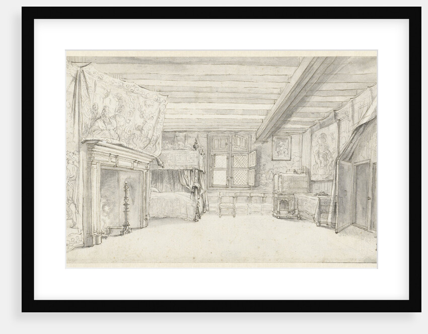 Bedroom of Prince Maurits by Adriaen Pietersz. van de Venne