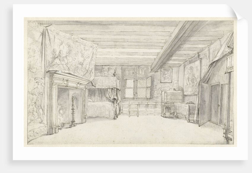 Bedroom of Prince Maurits by Adriaen Pietersz. van de Venne