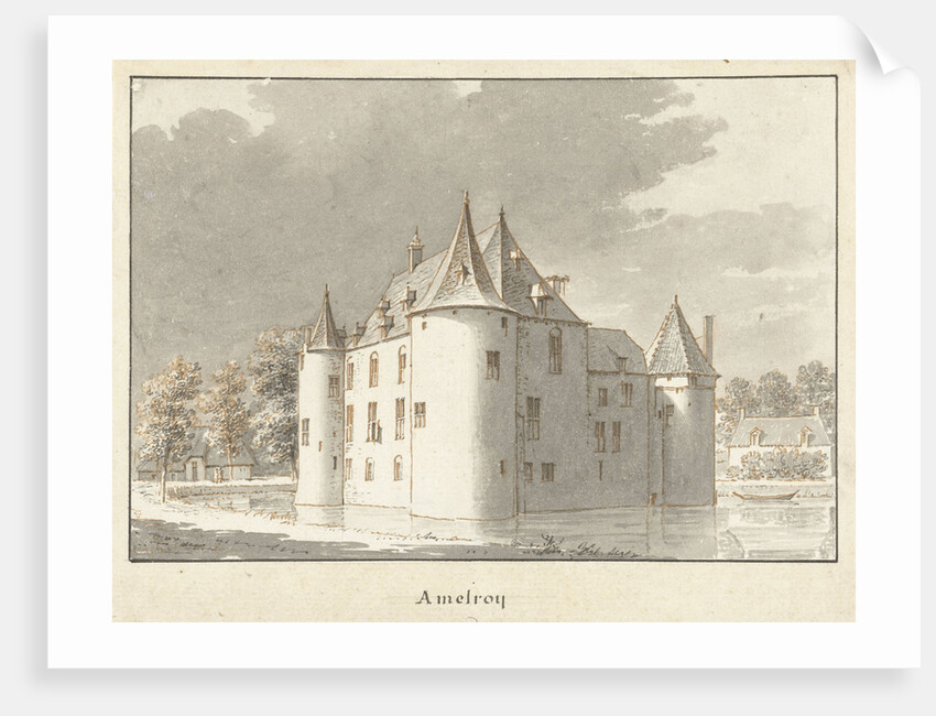 The castle Amelroy or Ammerzoden by Cornelis Pronk