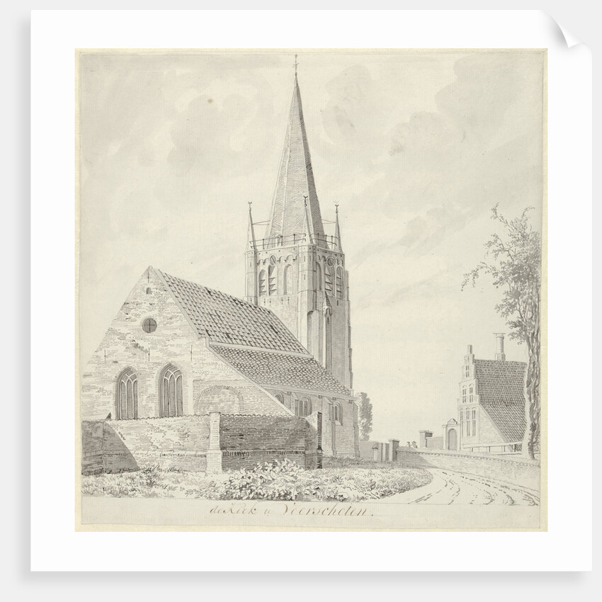 Church in Voorschoten The Netherlands by Hendrik Tavenier