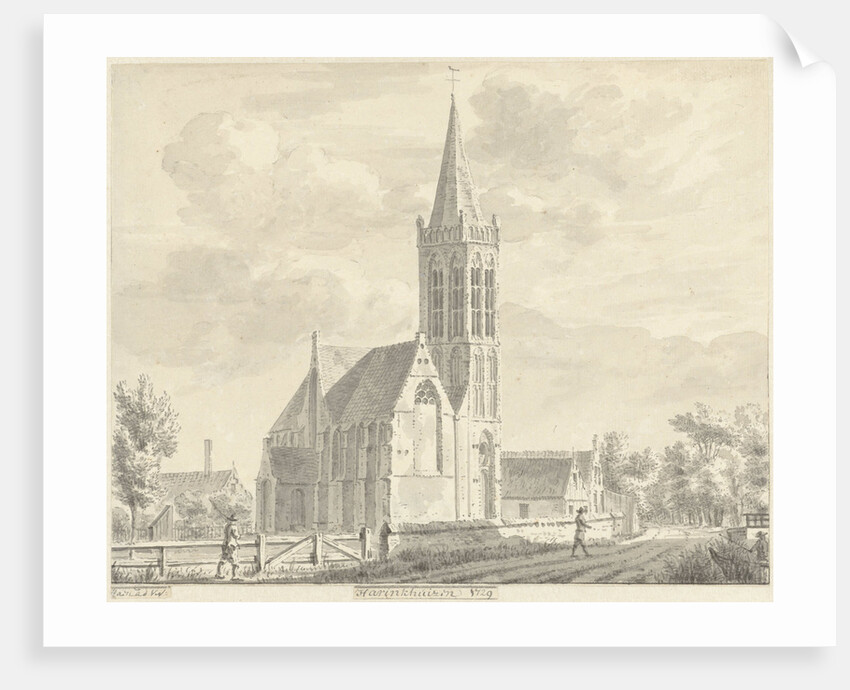 Church of Haringhuizen The Netherlands by Abraham de Haen II