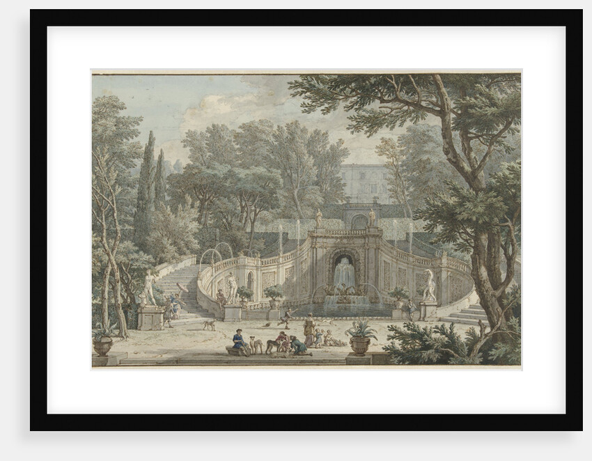 View of the Garden of Villa d'Este in Tivoli Rome Italy by Isaac de Moucheron