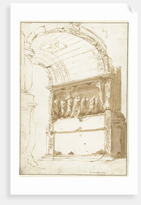 The Arch of Titus by Cornelis van Poelenburch