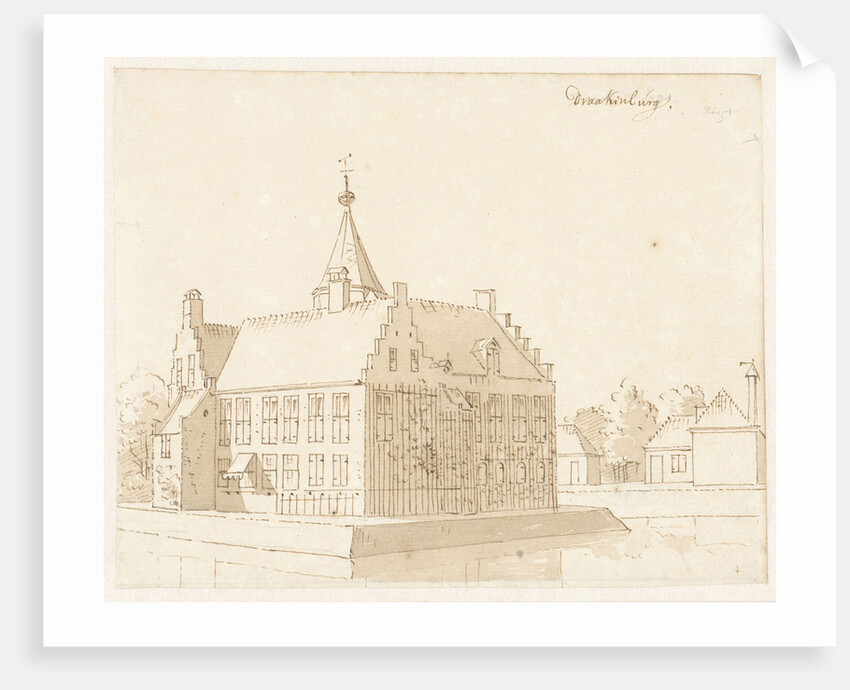 Castle Drakenburg in Baarn The Netherlands by Cornelis Pronk
