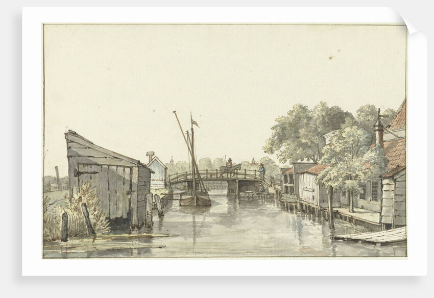 Ringdijk op de Schulpbrug by Gerrit Lamberts