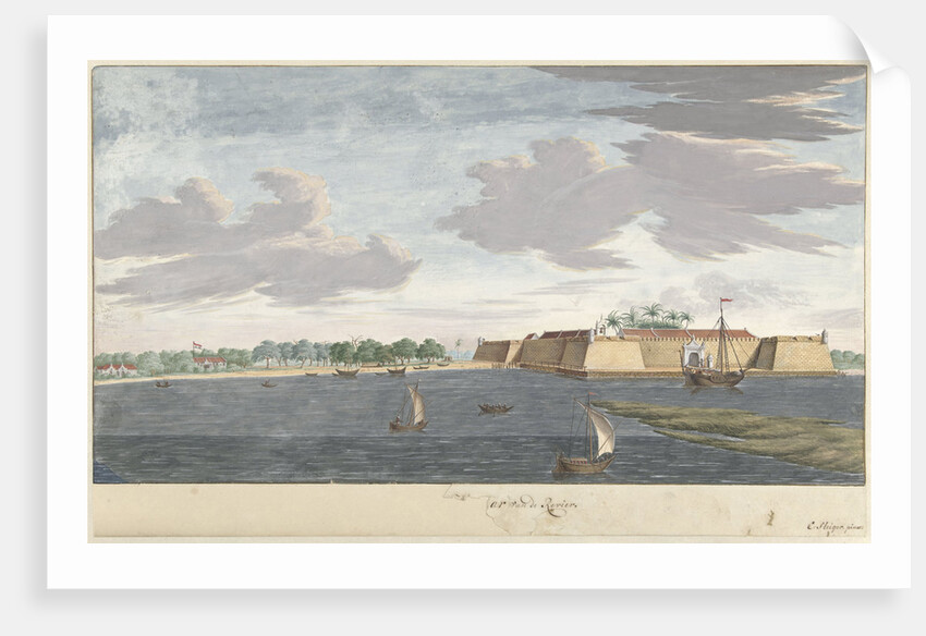 The fort Manaar Ceylon Sri Lanka by C. Steiger