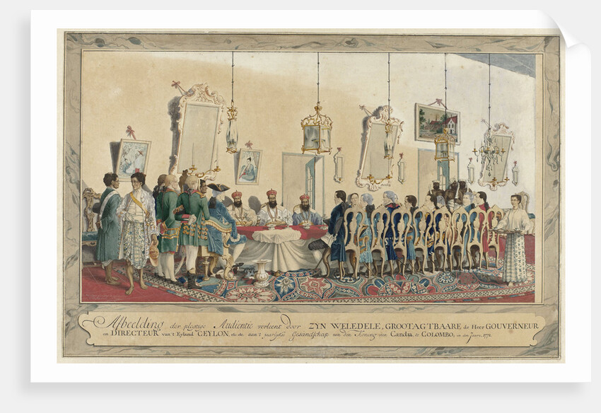 Reception of the envoys of the king of Kandy by Governor Imam Falck by Carel Frederik Reimer