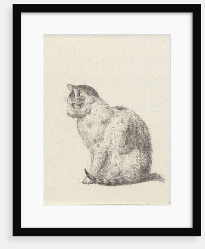Sitting cat by Jean Bernard