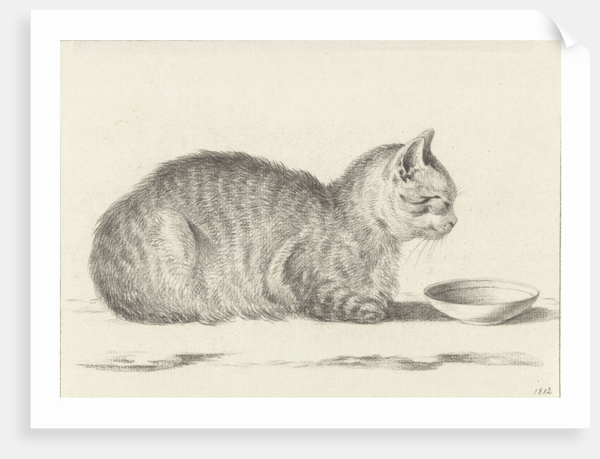 Reclining cat by Jean Bernard