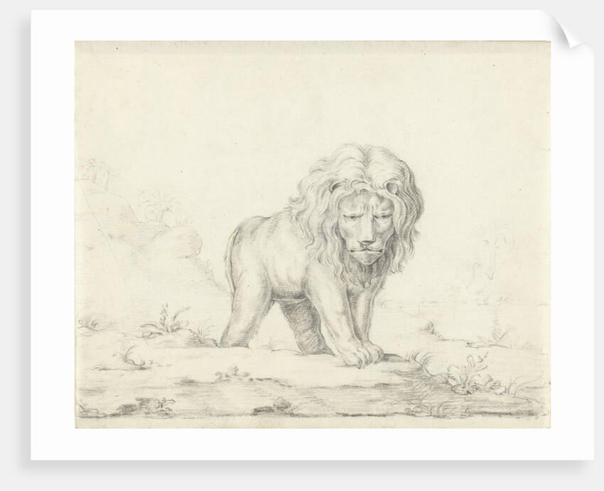 Running lion by Abraham Bloteling