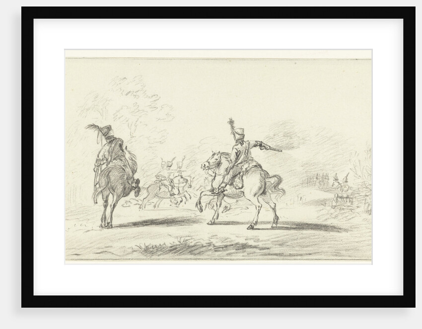 Cavalry battle by Jean Bernard