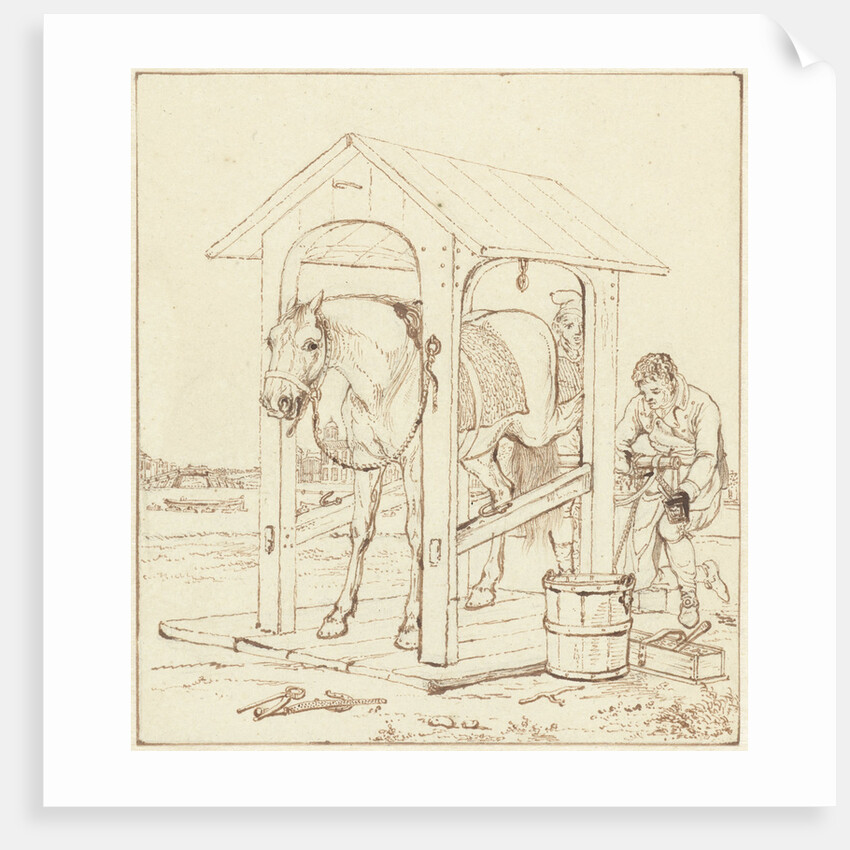 A horse by Johannes Vinkeles