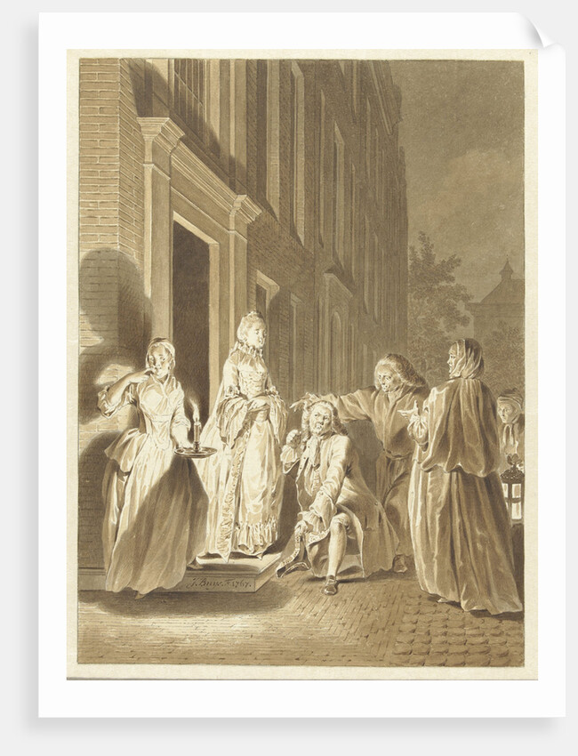 Scene from Lubbert Lubbertse by Jacobus Buys
