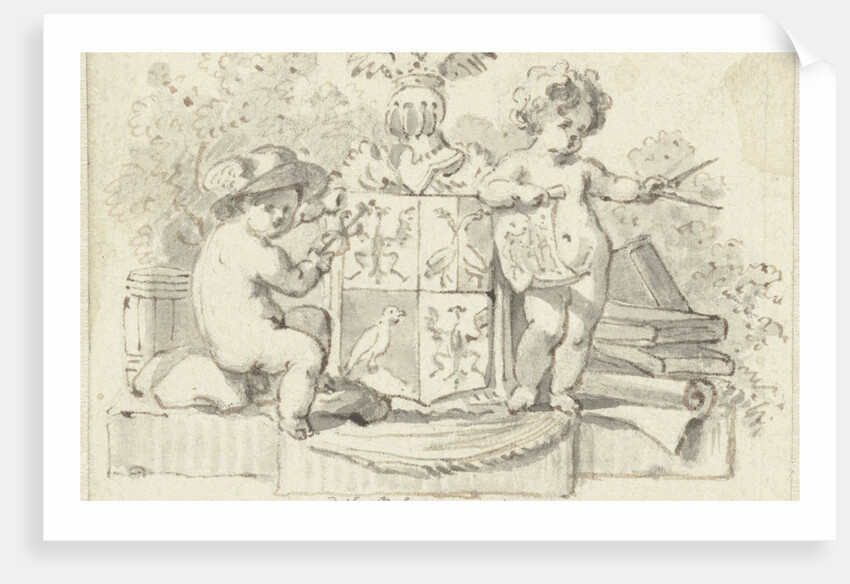 With compass and Aesculapius by Reinier Vinkeles