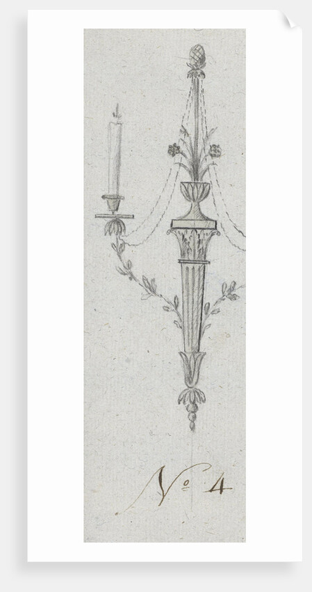 Design for a candlestick by Abraham Meertens