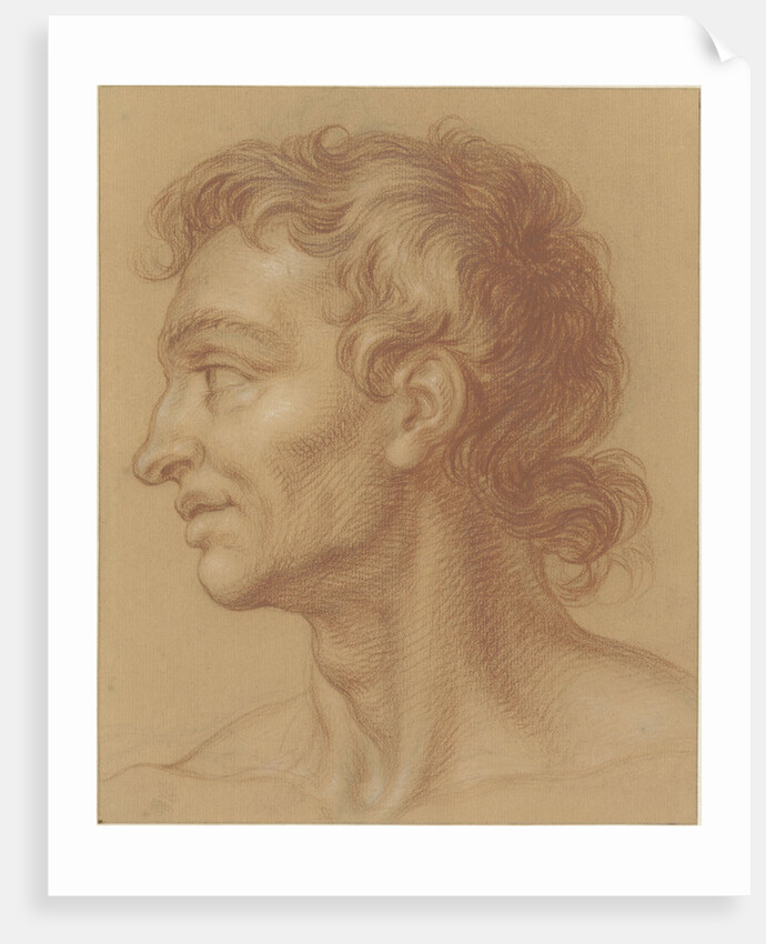 Study of a mans head by Isaac Walraven