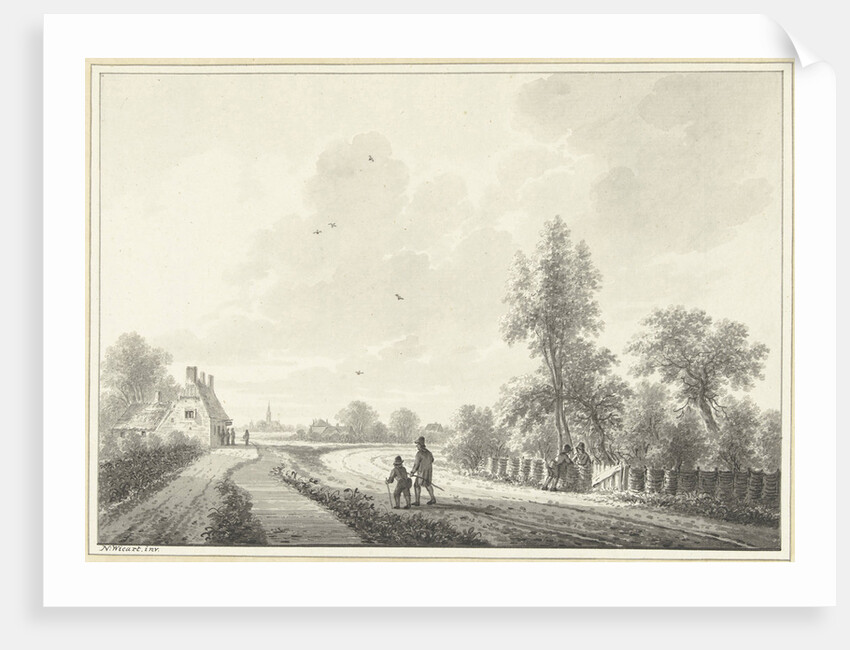 The village Blaricum The Netherlands by Nicolaas Wicart
