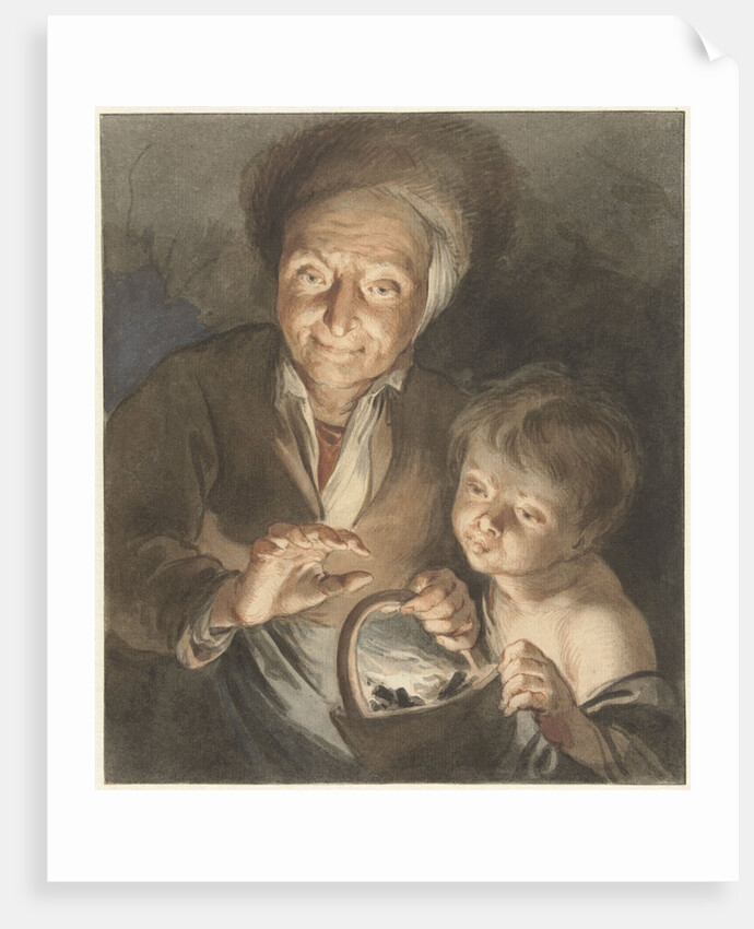 Old woman with child and fire test by Peter Paul Rubens